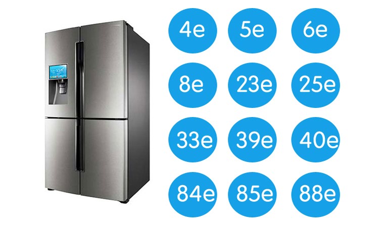 کلیه ارورهای یخچال سامسونگ