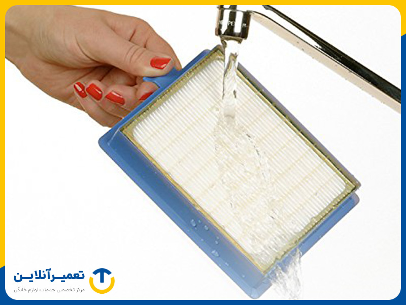  شستن انواع فیلتر هپا و هوا در جاروبرقی
