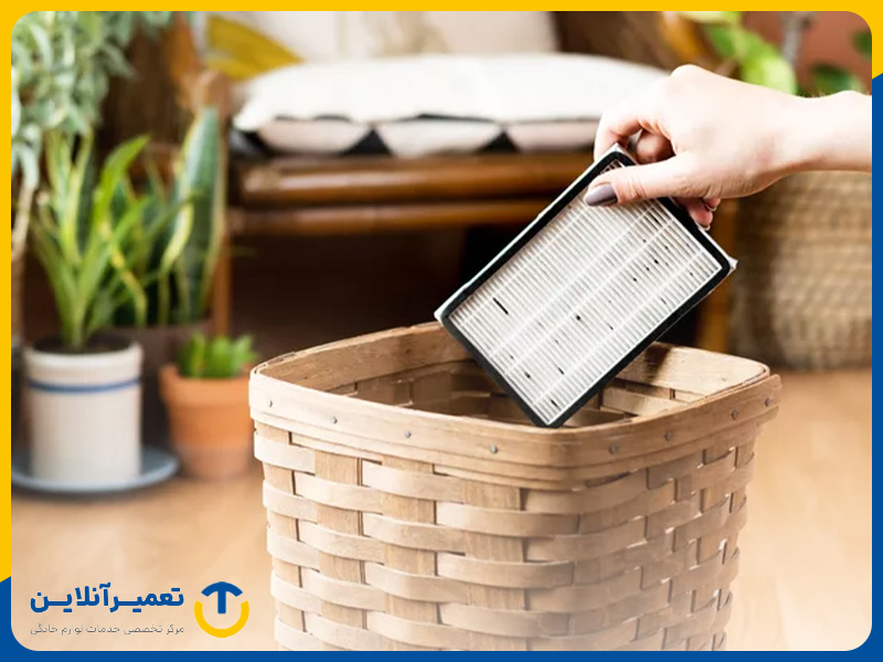 بهبود عملکرد دستگاه با شستن فیلتر جاروبرقی
