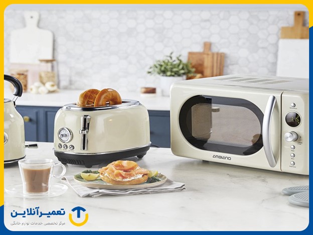 پخت غذا در توستر با استفاده از اشعه مادون قرمز