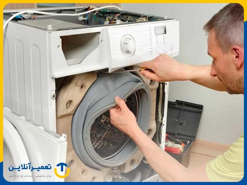 صدای ناهنجار یکی از علائم سوختن موتور لباسشویی