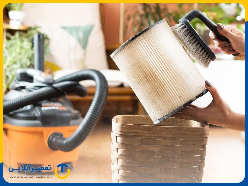 تعویض فیلترها برای جلوگیری از ضعیف شدن موتور جاروبرقی