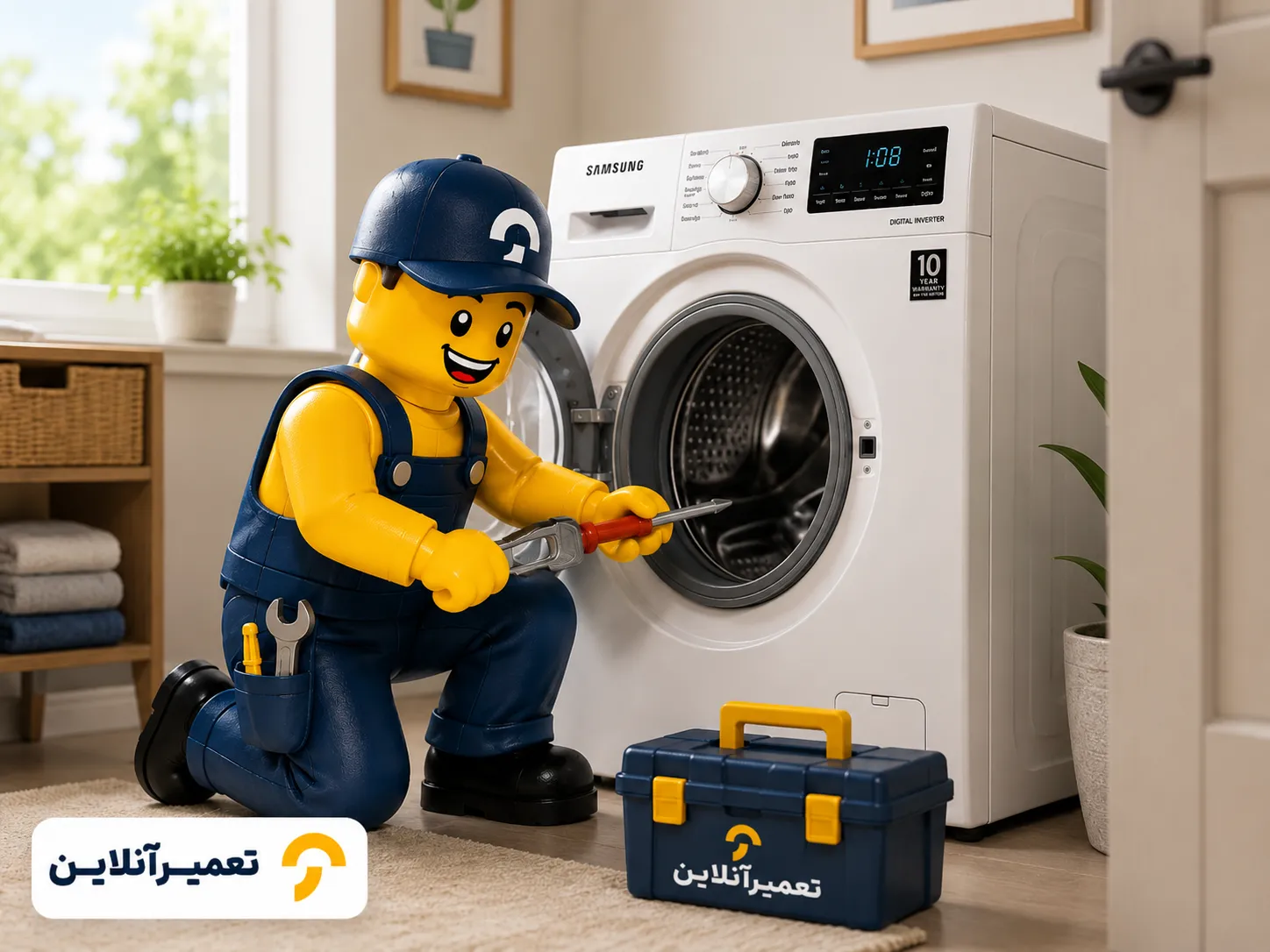تخلیه نشدن آب در ماشین لباسشویی سامسونگ