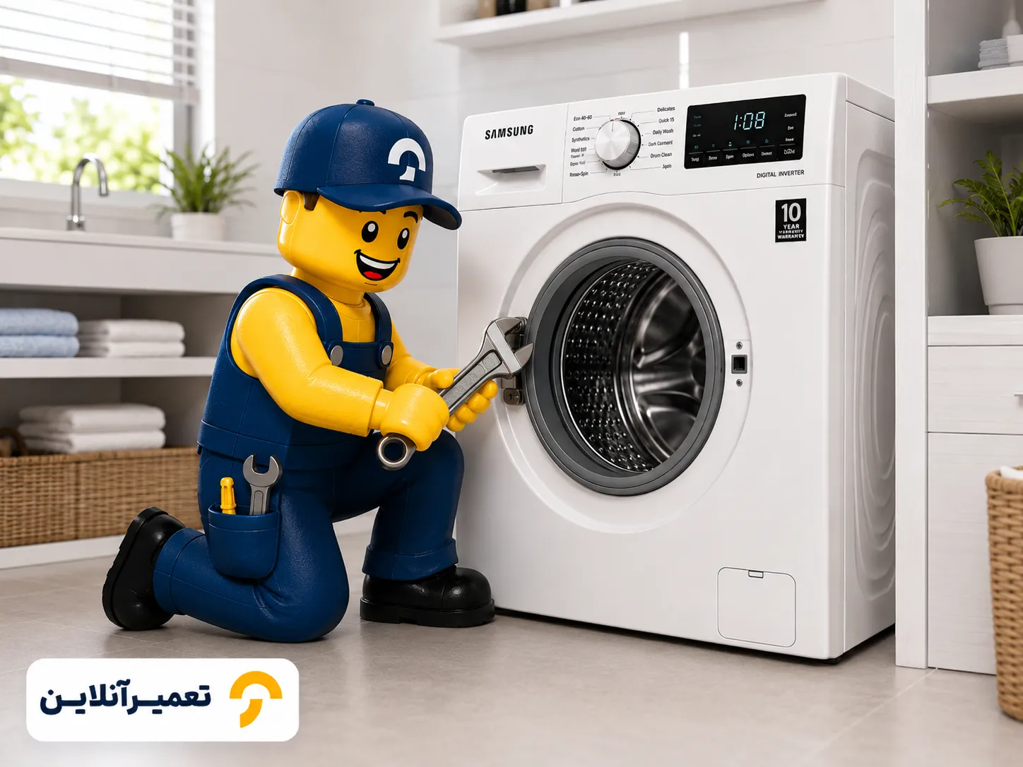 رفع ایراد و تعمیر ماشین لباسشویی سامسونگ در تهران