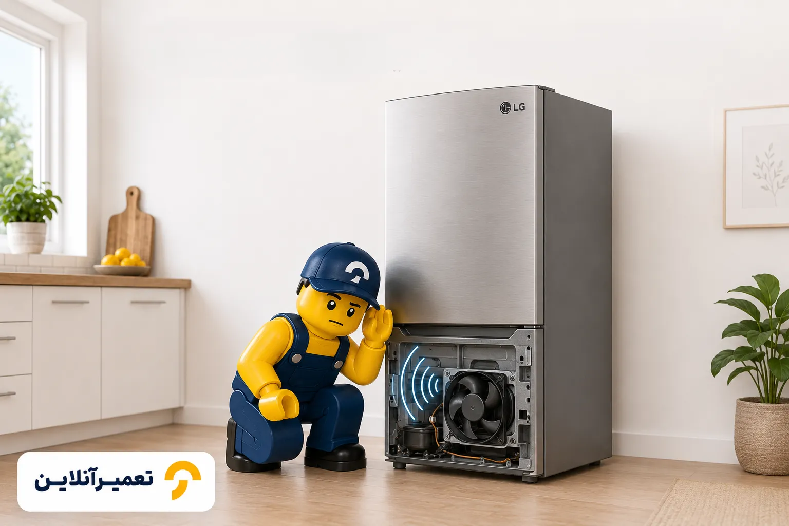 عیب یابی و تعمیرات یخچال فریزر ال جی