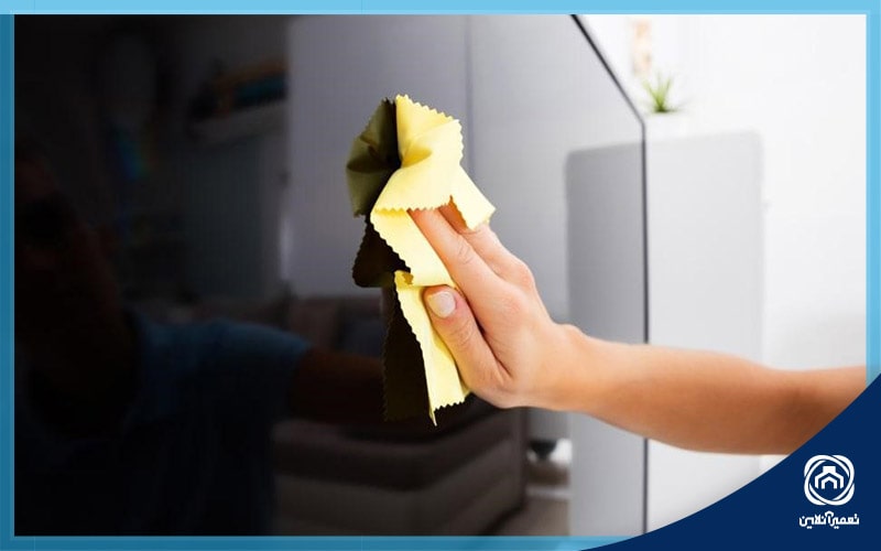 تمیزکردن صفحه تلویزیون