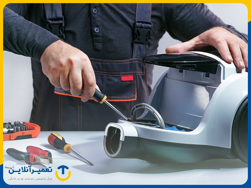 تعمیر جاروبرقی بعد از خیس شدن موتور